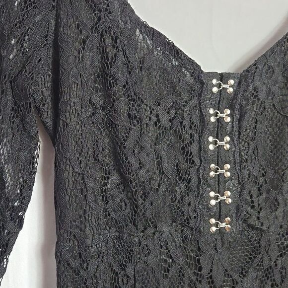 NASTY GAL.. black mini dress.. Lace.. - Picture 5 of 13